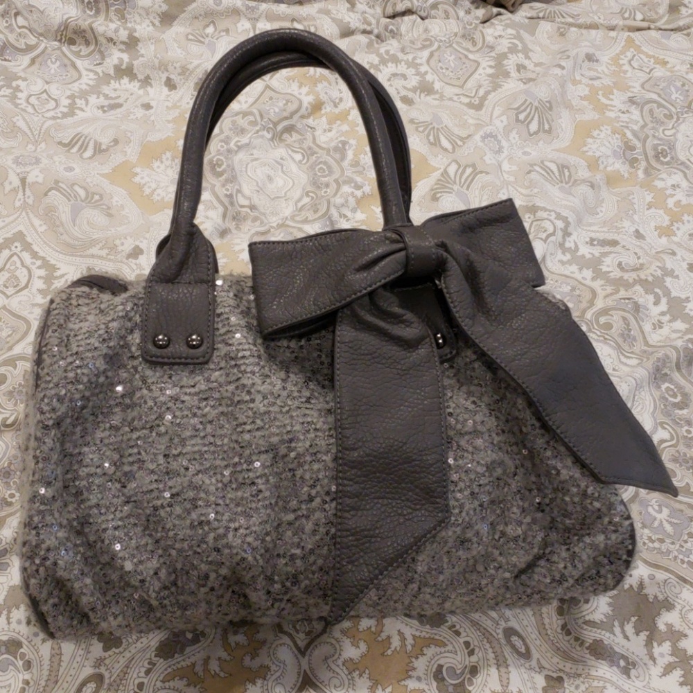 Bowler bag with small matching zip bag